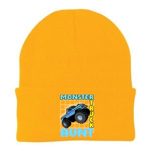 Monster Truck Aunt Monster Truck Family Fans Gift Knit Cap Winter Beanie