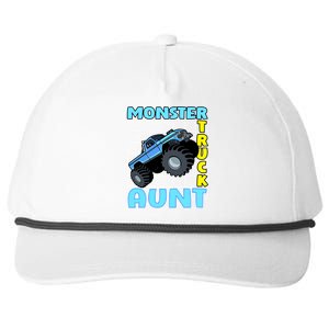 Monster Truck Aunt Monster Truck Family Fans Gift Snapback Five-Panel Rope Hat