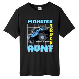 Monster Truck Aunt Monster Truck Family Fans Gift Tall Fusion ChromaSoft Performance T-Shirt