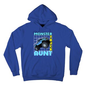 Monster Truck Aunt Monster Truck Family Fans Gift Hoodie