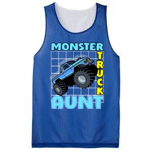 Monster Truck Aunt Monster Truck Family Fans Gift Mesh Reversible Basketball Jersey Tank