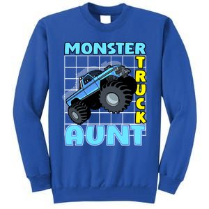 Monster Truck Aunt Monster Truck Family Fans Gift Tall Sweatshirt