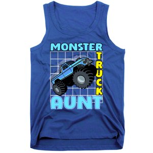 Monster Truck Aunt Monster Truck Family Fans Gift Tank Top