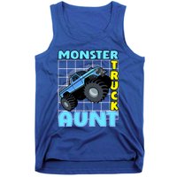 Monster Truck Aunt Monster Truck Family Fans Gift Tank Top