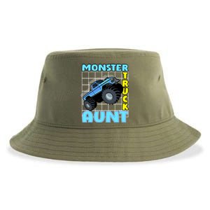 Monster Truck Aunt Monster Truck Family Fans Gift Sustainable Bucket Hat