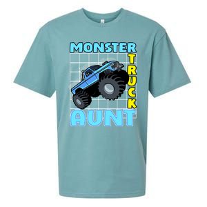 Monster Truck Aunt Monster Truck Family Fans Gift Sueded Cloud Jersey T-Shirt