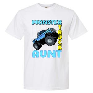 Monster Truck Aunt Monster Truck Family Fans Gift Garment-Dyed Heavyweight T-Shirt