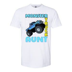 Monster Truck Aunt Monster Truck Family Fans Gift Softstyle CVC T-Shirt