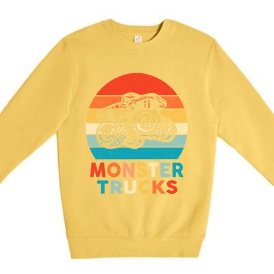 Monster Truck And Adults Cool Gift Premium Crewneck Sweatshirt