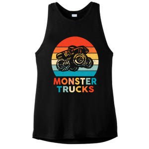 Monster Truck And Adults Cool Gift Ladies PosiCharge Tri-Blend Wicking Tank