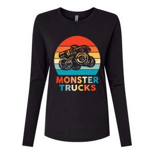 Monster Truck And Adults Cool Gift Womens Cotton Relaxed Long Sleeve T-Shirt