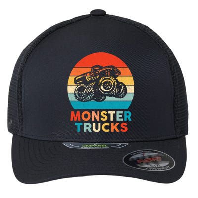 Monster Truck And Adults Cool Gift Flexfit Unipanel Trucker Cap