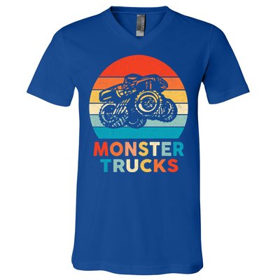 Monster Truck And Adults Cool Gift V-Neck T-Shirt