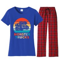 Monster Truck And Adults Cool Gift Women's Flannel Pajama Set