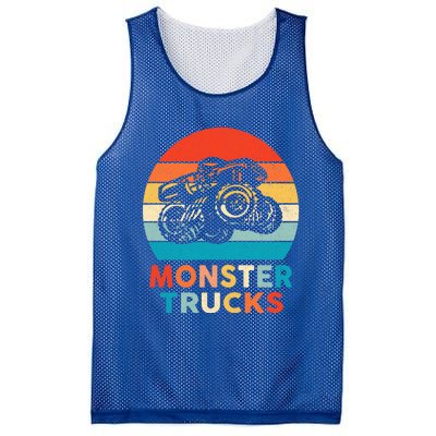 Monster Truck And Adults Cool Gift Mesh Reversible Basketball Jersey Tank