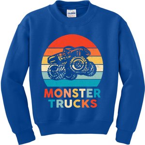 Monster Truck And Adults Cool Gift Kids Sweatshirt