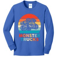 Monster Truck And Adults Cool Gift Kids Long Sleeve Shirt