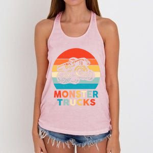 Monster Truck And Adults Cool Gift Women's Knotted Racerback Tank