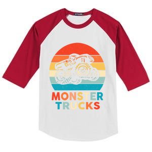 Monster Truck And Adults Cool Gift Kids Colorblock Raglan Jersey