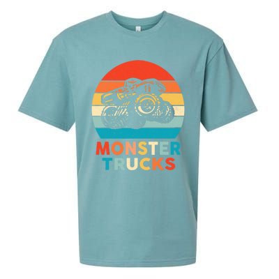 Monster Truck And Adults Cool Gift Sueded Cloud Jersey T-Shirt