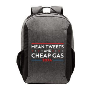 Mean Tweets And Cheap Gas Funny 2024 Pro Trump Vector Backpack