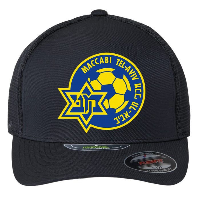 Maccabi Tel Aviv Sport Fc Football Club Israel Flexfit Unipanel Trucker Cap