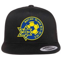 Maccabi Tel Aviv Sport Fc Football Club Israel Flat Bill Trucker Hat