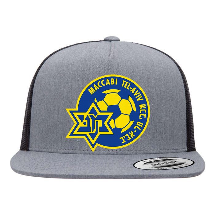 Maccabi Tel Aviv Sport Fc Football Club Israel Flat Bill Trucker Hat