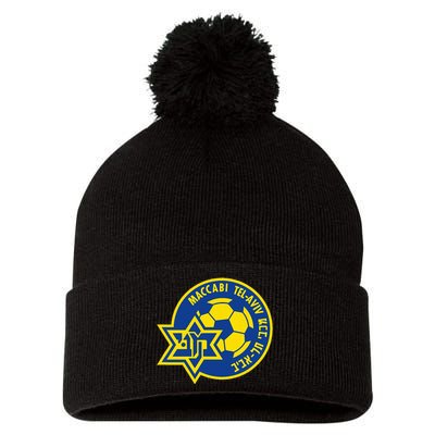 Maccabi Tel Aviv Sport Fc Football Club Israel Pom Pom 12in Knit Beanie