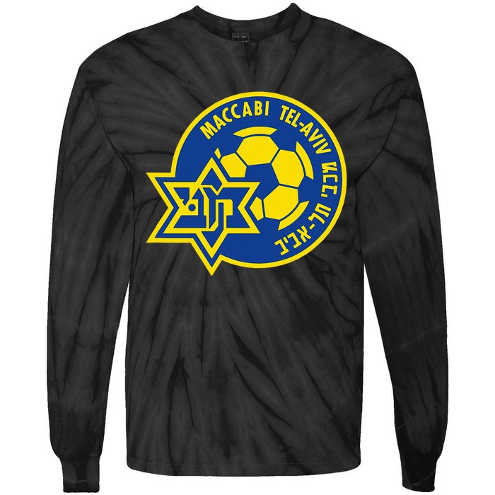 Maccabi Tel Aviv Sport Fc Football Club Israel Tie-Dye Long Sleeve Shirt