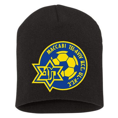 Maccabi Tel Aviv Sport Fc Football Club Israel Short Acrylic Beanie