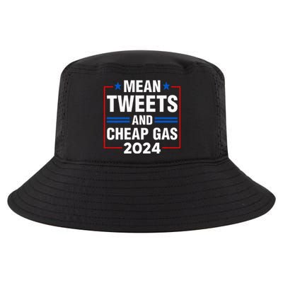 Mean Tweets And Cheap Gas Prices Meme 2024 Pro Trump Fan Cool Comfort Performance Bucket Hat