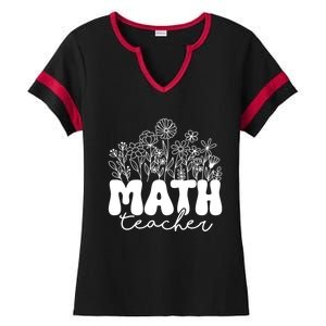 Math Teacher Algebra Instructor Geometry Pi Day Mathematics Cool Gift Ladies Halftime Notch Neck Tee