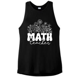 Math Teacher Algebra Instructor Geometry Pi Day Mathematics Cool Gift Ladies PosiCharge Tri-Blend Wicking Tank