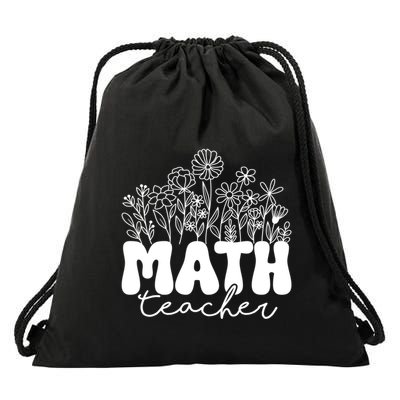 Math Teacher Algebra Instructor Geometry Pi Day Mathematics Cool Gift Drawstring Bag