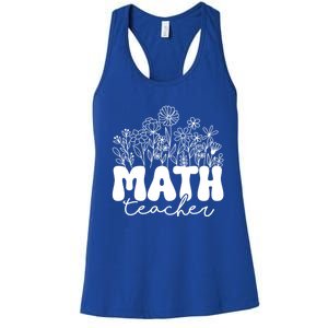 Math Teacher Algebra Instructor Geometry Pi Day Mathematics Cool Gift Women's Racerback Tank