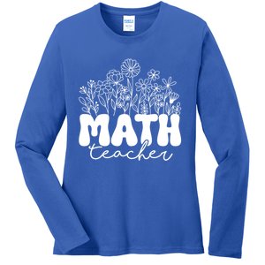 Math Teacher Algebra Instructor Geometry Pi Day Mathematics Cool Gift Ladies Long Sleeve Shirt