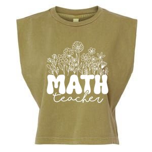 Math Teacher Algebra Instructor Geometry Pi Day Mathematics Cool Gift Garment-Dyed Women's Muscle Tee