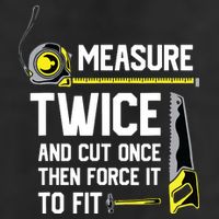 Measure Twice And Cut Once Funny Woodworking Microfiber Hand Towel
