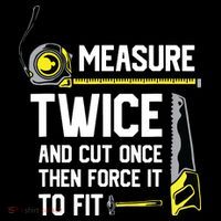 Measure Twice And Cut Once Funny Woodworking Wool Snapback Cap