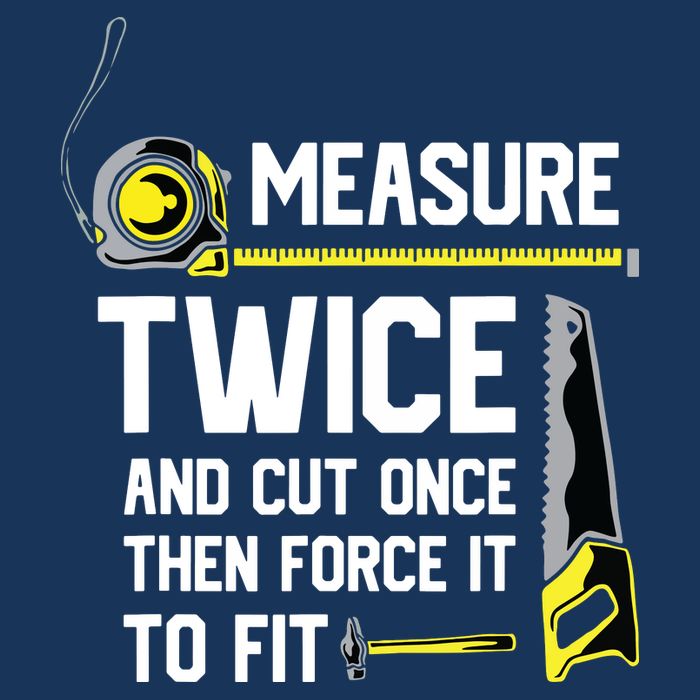 Measure Twice And Cut Once Funny Woodworking Beanie