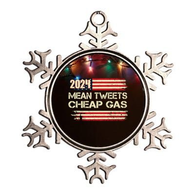 Mean Tweet And 1.79 Gas R Now Patriots 2024 Voted For Trump Metallic Star Ornament