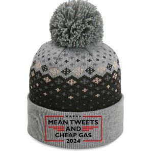 Mean Tweets And Cheap Gas Funny 2024 Pro Trump The Baniff Cuffed Pom Beanie