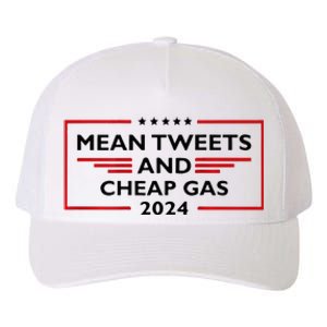 Mean Tweets And Cheap Gas Funny 2024 Pro Trump Yupoong Adult 5-Panel Trucker Hat