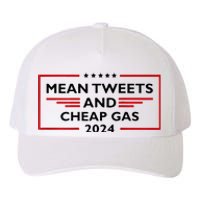 Mean Tweets And Cheap Gas Funny 2024 Pro Trump Yupoong Adult 5-Panel Trucker Hat