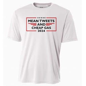 Mean Tweets And Cheap Gas Funny 2024 Pro Trump Cooling Performance Crew T-Shirt