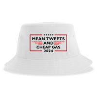 Mean Tweets And Cheap Gas Funny 2024 Pro Trump Sustainable Bucket Hat