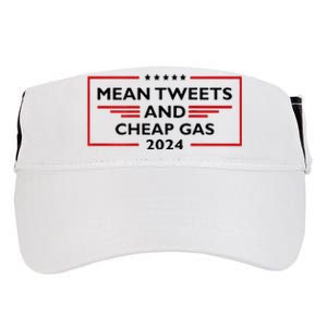 Mean Tweets And Cheap Gas Funny 2024 Pro Trump Adult Drive Performance Visor