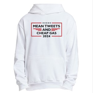 Mean Tweets And Cheap Gas Funny 2024 Pro Trump Urban Pullover Hoodie