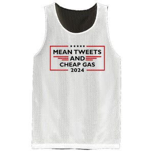 Mean Tweets And Cheap Gas Funny 2024 Pro Trump Mesh Reversible Basketball Jersey Tank